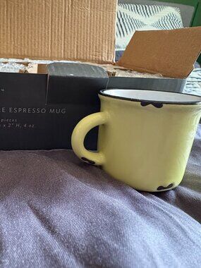 NEW Six pack 'tinware' espresso mugs